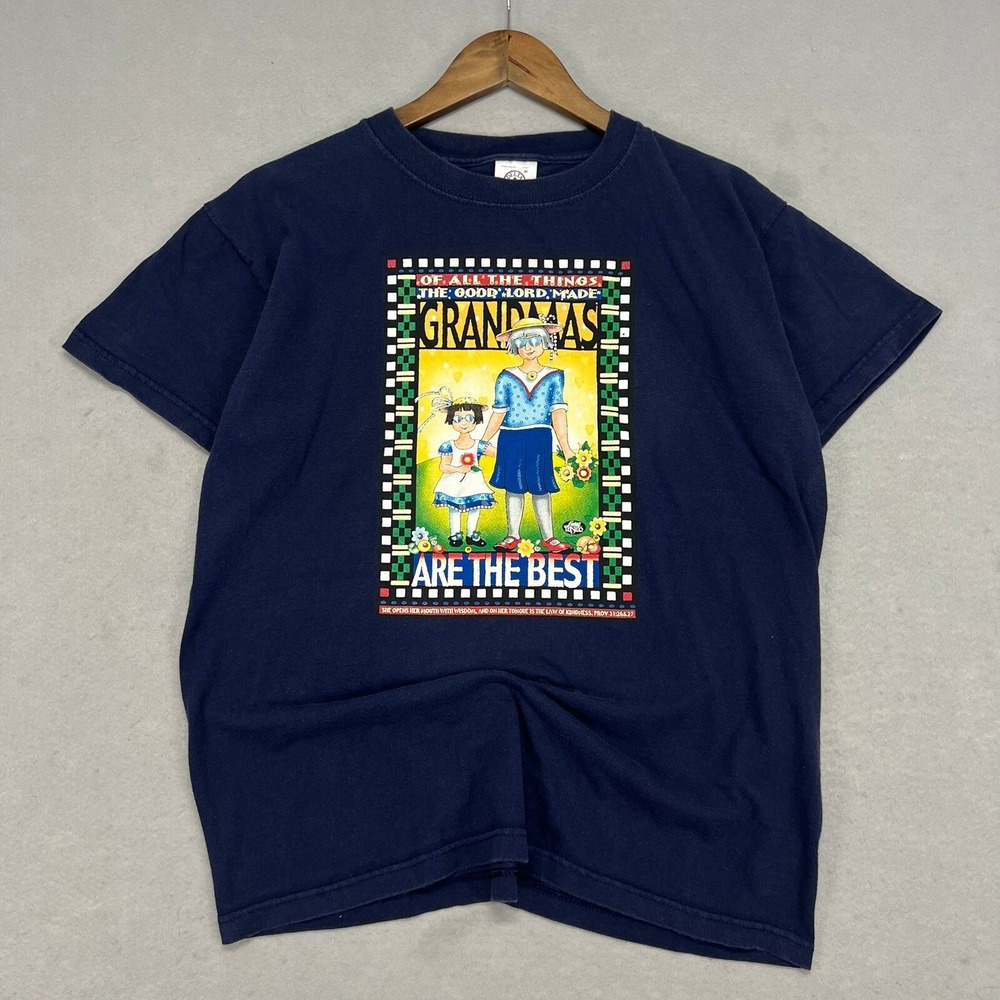 Vintage Grandma Graphic T-Shirt Medium Grandmas Are The‎ Best Promo Irony Satire